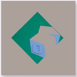 Ermanno Leinardi 1987 - spazio ambiguo - acrilico su tela cm 40 x 40